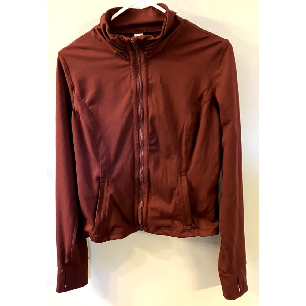 90 Degree by Reflex Women's Fitted Performance Jacket - Burgundy - Size Large